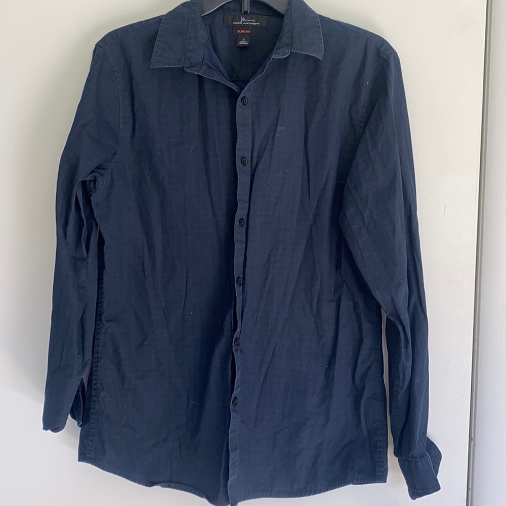 Navy blue Marc Anthony button up